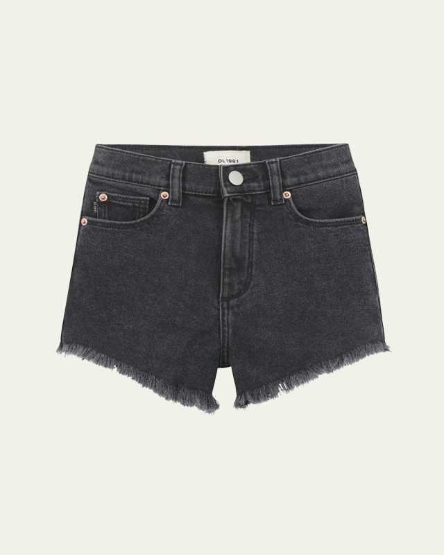 Girl's Lucy Raw Edge Hem Shorts, Size 7-16